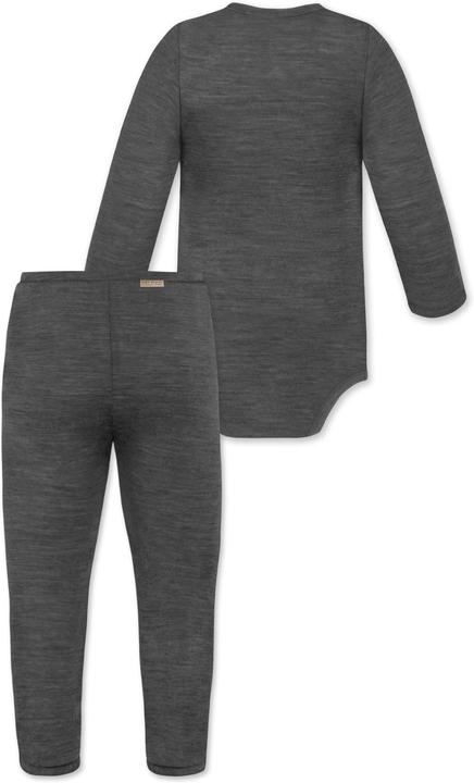 Actual product image Normani Baby merino long-sleeved wrap body "Kaitaia" and baby merino trousers "Silverdale" - 9625 (86)