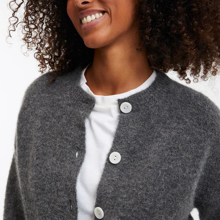 Produktbild La Redoute Collections Cardigan mit rundem Ausschnitt (XL)