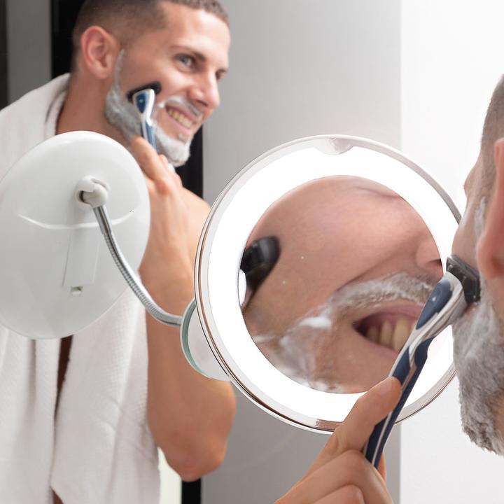 Immagine prodotto InnovaGoods Specchio per il trucco con ingrandimento e LED (Ø 20 cm)