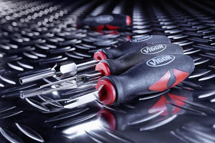 Produktbild Vigor Kabelentriegelungs-Werkzeug Satz ∙ V4451 ∙ Anzahl Werkzeuge: 23