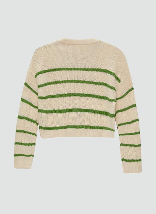 Produktbild s.Oliver Strickpullover Geringelter Strickpullover (M)