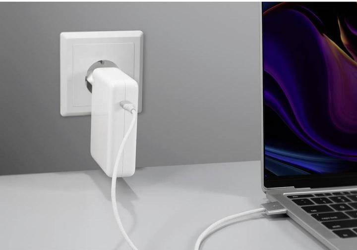 Produktbild Renkforce USB-Ladekabel Magsafe 3 USB-C®, Magsafe 3 2.00 m Weiss magnetischer Ste (2 m, 140 W)