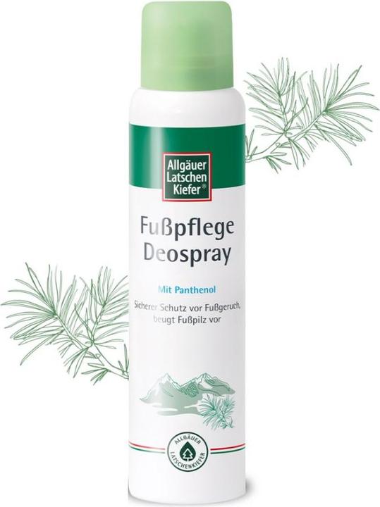 Actual product image Allgäuer Mountain pine foot care deodorant spray, 100 ml solution (Foot cream & foot gel, 100 ml)