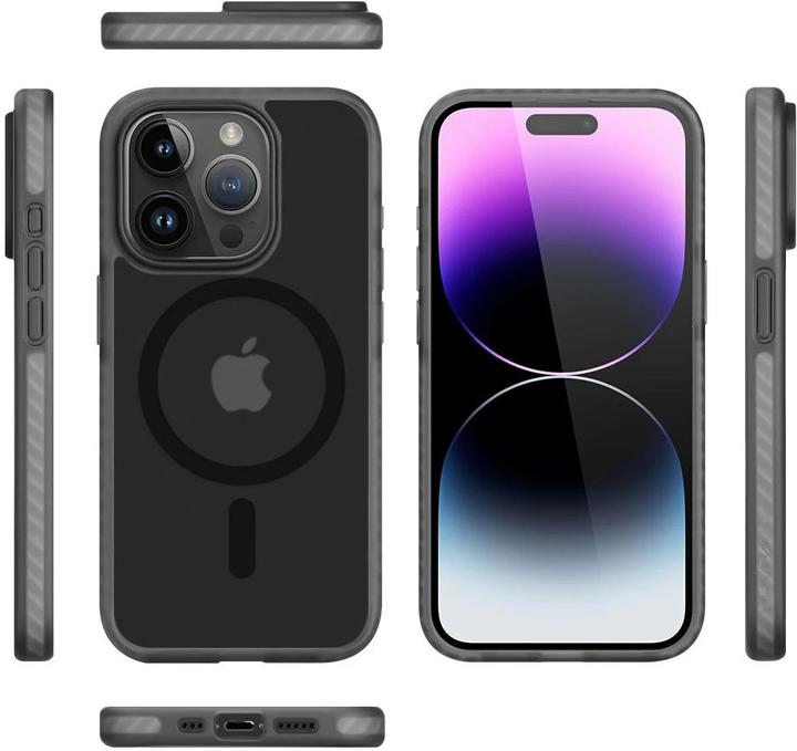 Produktbild Nevox StyleShell Invisio - iPhone 15 Pro 6.1" kompatibel mit MagSafe, schwarz (Apple iPhone 15 Pro)