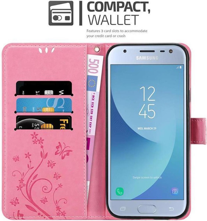Produktbild Cadorabo Flower Book Cover (Samsung Galaxy J3 2017 (US Version))