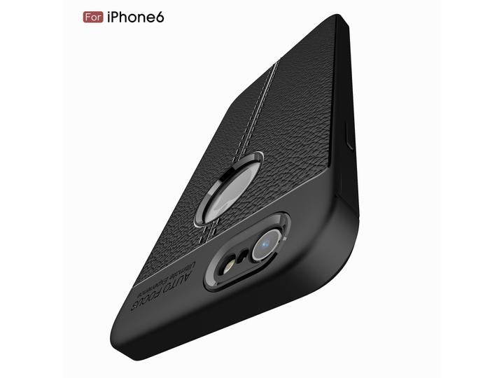 Actual product image Screenguard Apple iPhone 6/6S Case Leather Design TPU Cover (Apple iPhone 6)