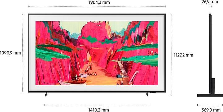 Image du produit Samsung TV GQ85LS03FWUXZG (85", The Frame Pro, QLED, 4K, 2025)
