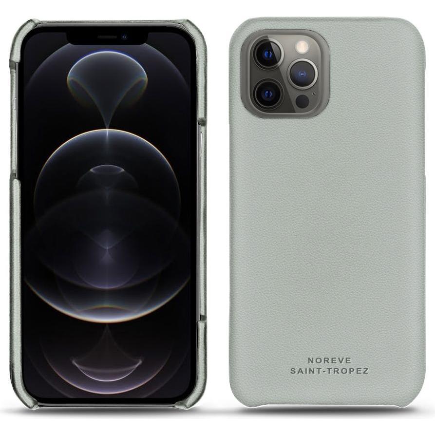 Noreve Lederschutzhülle (Apple iPhone 12 Pro), Smartphone Hülle, Grau