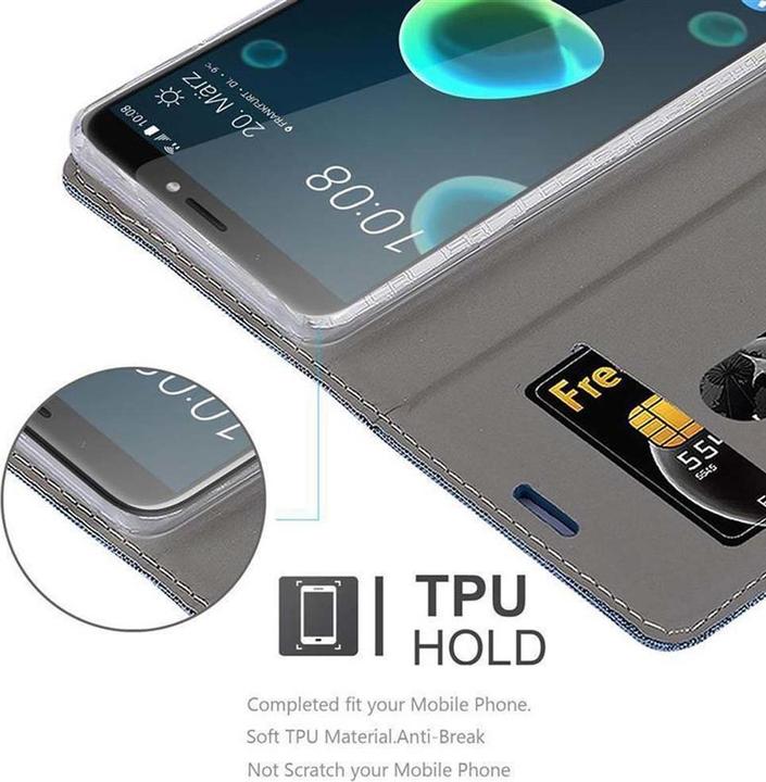 Actual product image Cadorabo Book Jeans Optics Cover (HTC Desire 12+)