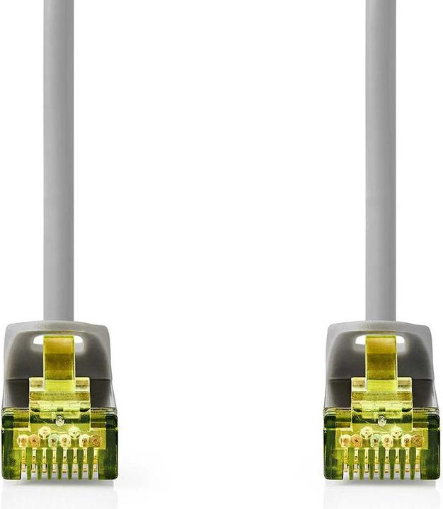 Immagine prodotto Nedis Cavo di rete CAT7 | S/FTP | RJ45 maschio | RJ45 maschio | 0,25 m | Senza strappo | Rotondo | LSZH | (S/FTP, CAT7, 0.25 m)
