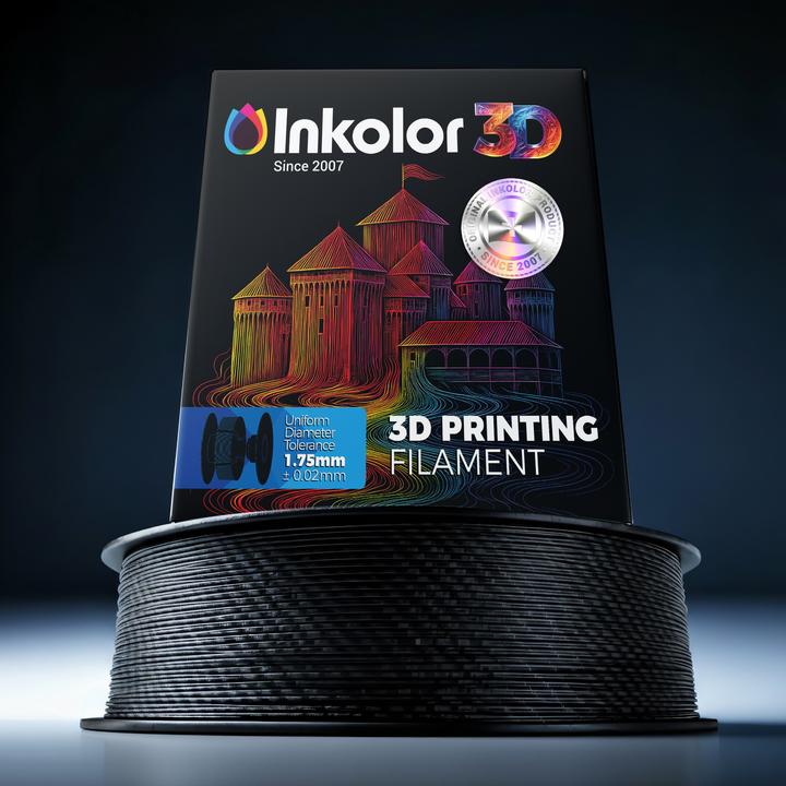 Immagine prodotto Inkolor 3D Filament PLA Carbon Fiber (Carbonio, 1.75 mm, 1000 g)