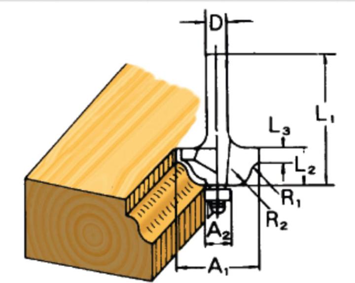 Actual product image Makita Milling cutter profile 6mm