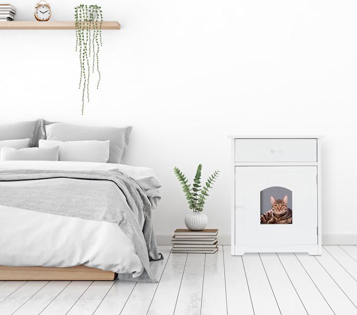 Immagine prodotto Relaxdays Mobiletto Lettiera per Gatti, con Cassetto (Lettiera per gatti chiusa)