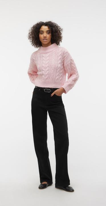 Actual product image Vero Moda VMDREAM LS HIGHNCK CROP PULLOVER GA EXC Knitted jumper (M)