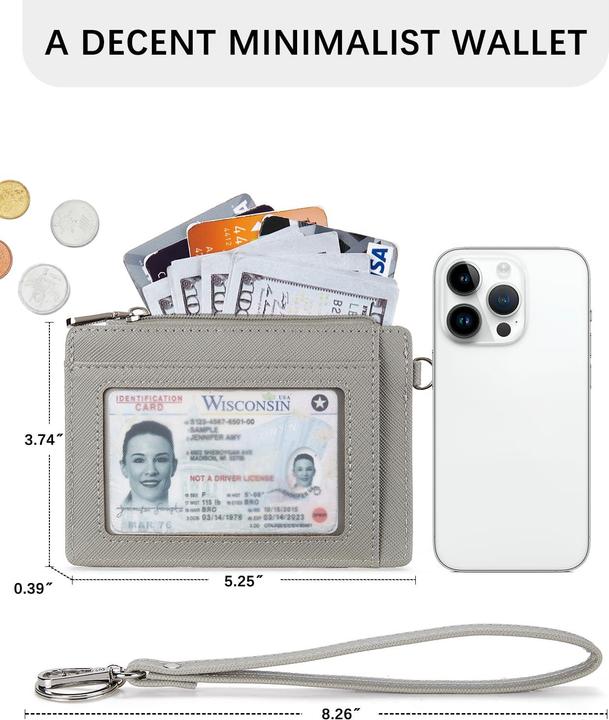 Produktbild Only-Bags.Store Kleines Portemonnaie, PU-Leder-Kreditkartenetui RFID-Schutz Portemonnaie Kartenetui