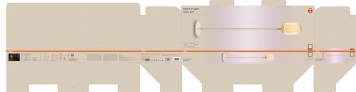Produktbild Osram Decor Stick Floor Beige Tall E27 (E27)