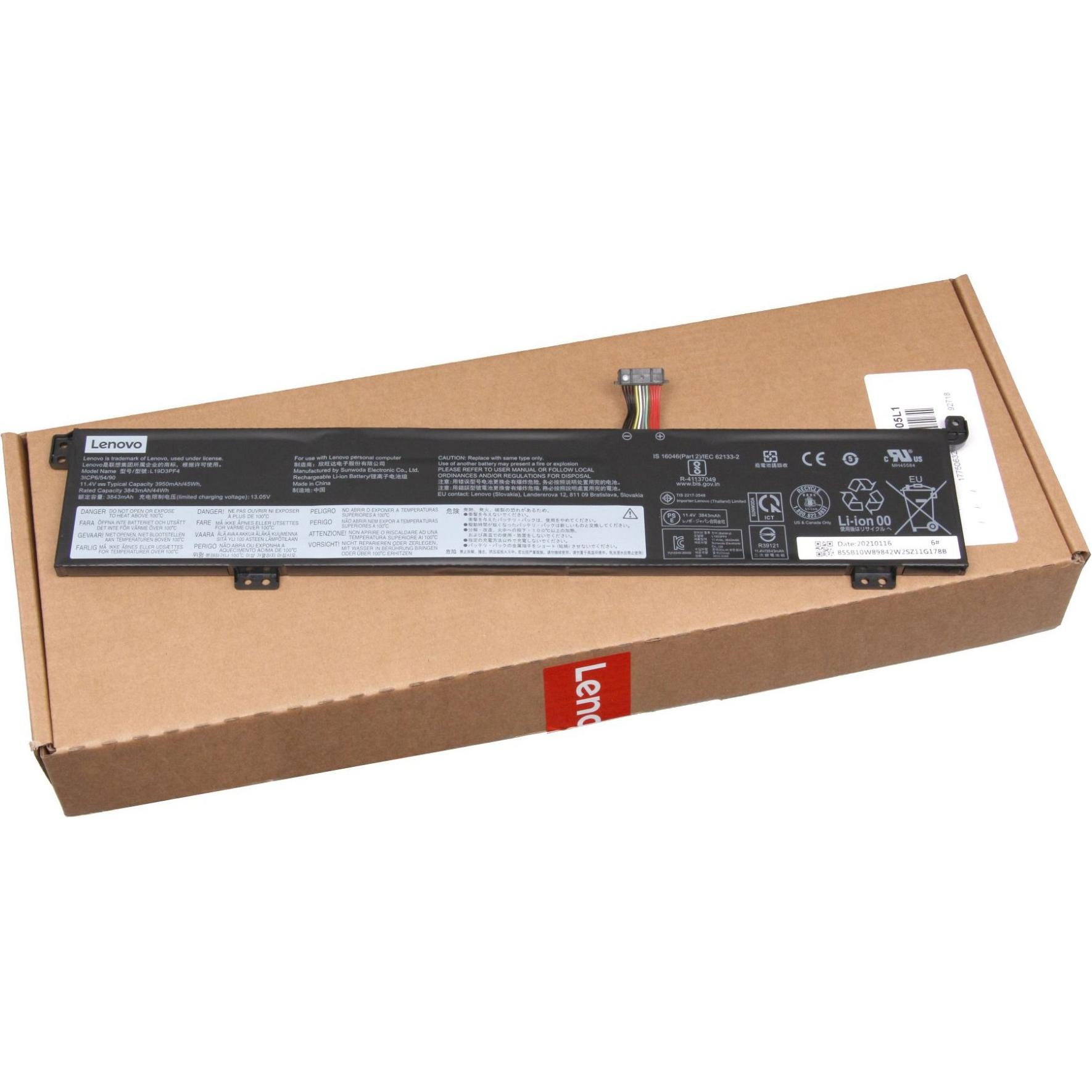 Lenovo 5B10W89841 (3 Zellen, 3950 mAh), Notebook Akku