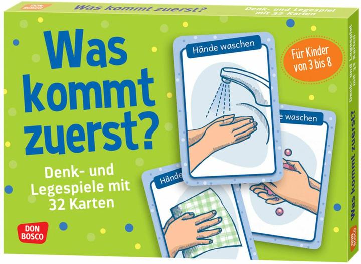 Actual product image What comes first? (game) (German)