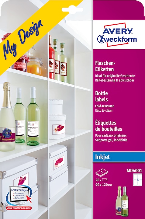 Produktbild Avery Flaschen-Etiketten