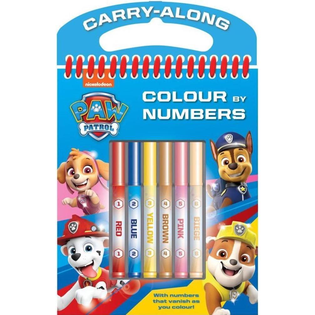 Nickelodeon Tlapková patrola Malen mit Markern nach Zahlen