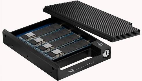 Actual product image OWC U.2 3.5" to PCIe Shuttle for 4 x NVME Blade SSD