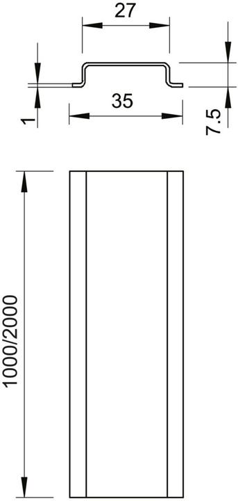 Produktbild OBO Bettermann Hutschiene