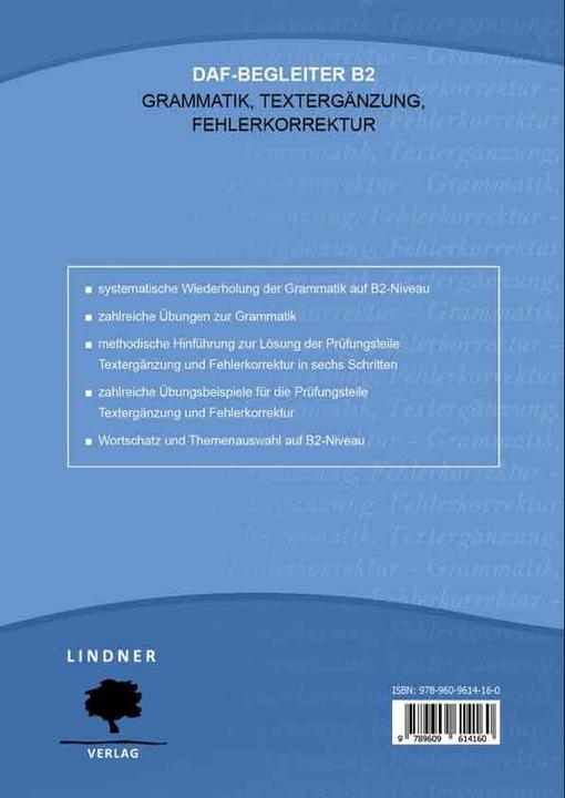 Produktbild DaF-Begleiter B2 (Deutsch, Roswitha Lindner, 2018)