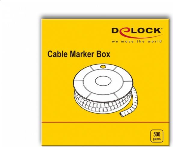 Productafbeelding Delock Kabelklem nr: 1, geel 500 stuks
