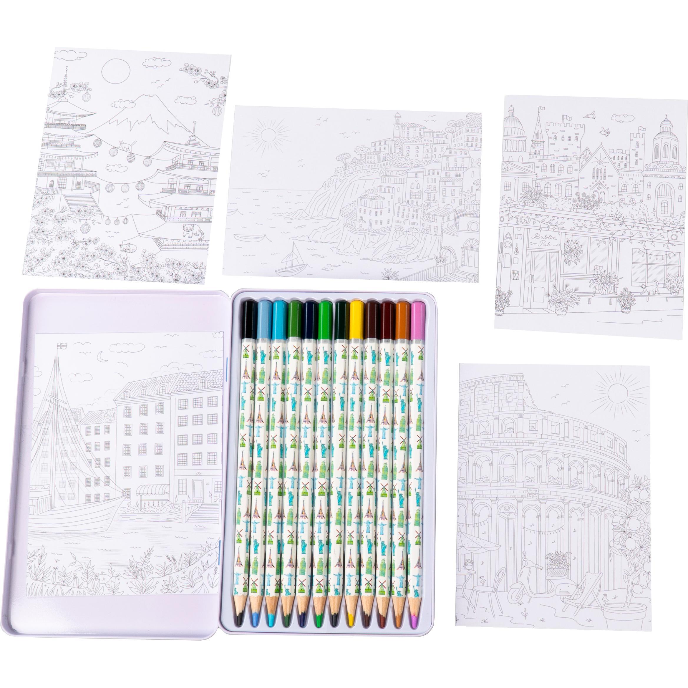 Thumbnail - Topp, Malstifte, Tantareanu:Colorful World Weltreise Des (Multi, 18 x)