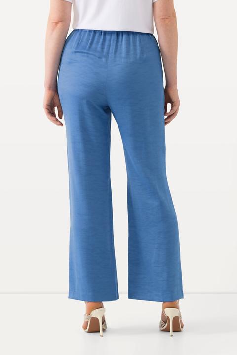 Immagine prodotto Ulla Popken Pantaloni con texture, taglio della gamba ampio e cintura parzialmente elastica (42)