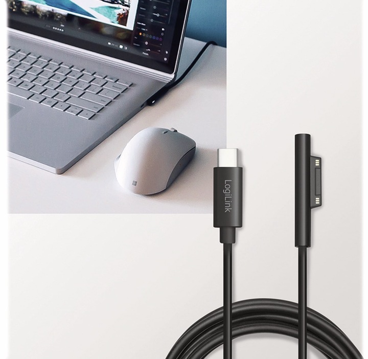 Actual product image LogiLink USB-C to Microsoft Surface (1.80 m, USB 3.2 Gen 1)
