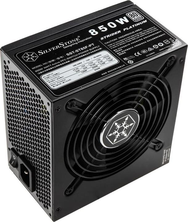 Actual product image Silverstone SST-ST85F-PT Strider 80 PLUS Platinum, modular - 850 Watt (850 W)