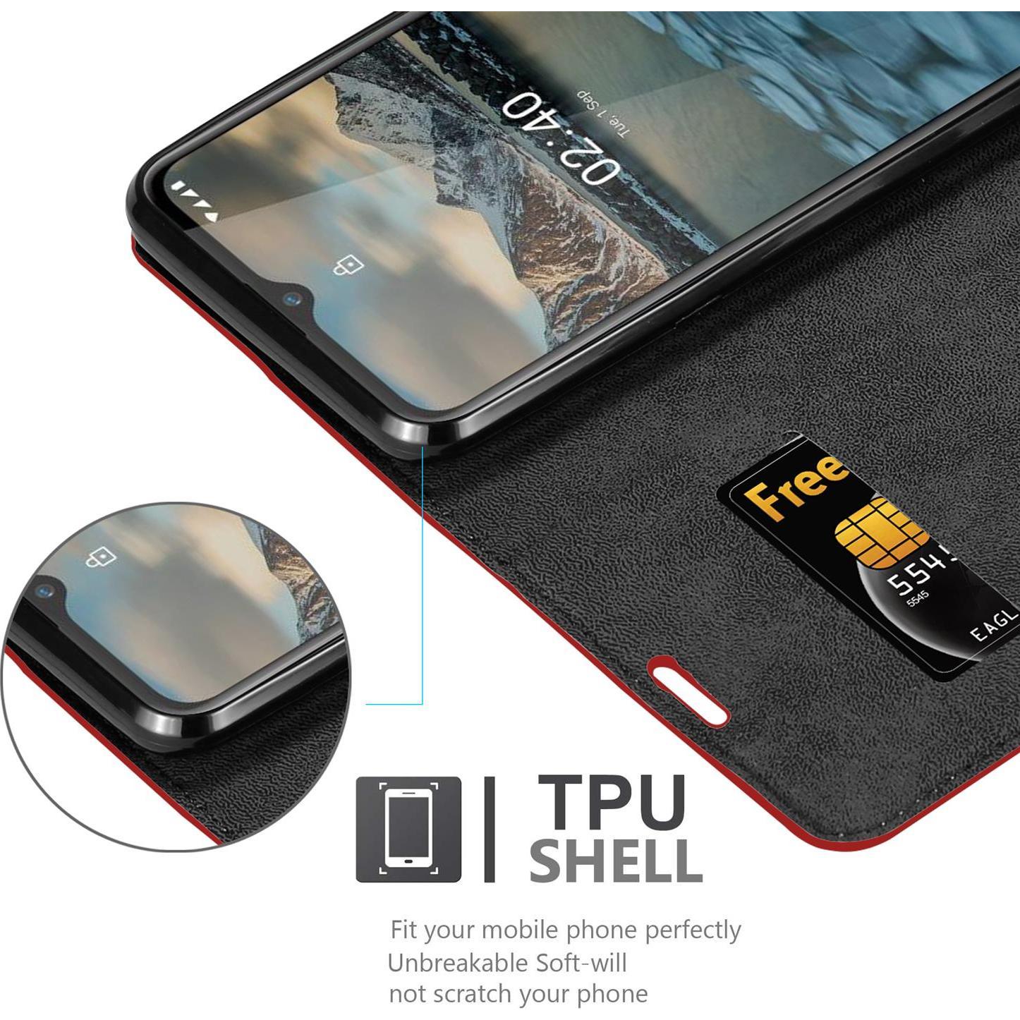 Thumbnail - Cadorabo Cover (Nokia 2.4), Smartphone Hülle, Rot