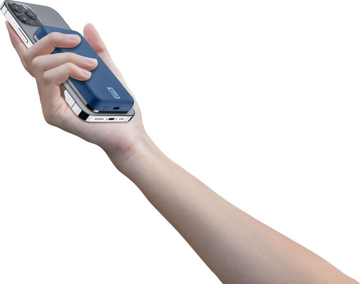 Produktbild Cellularline MagSafe Wireless Power Bank MAG 5000 BLUE (5000 mAh, 10 W, 19.25 Wh)