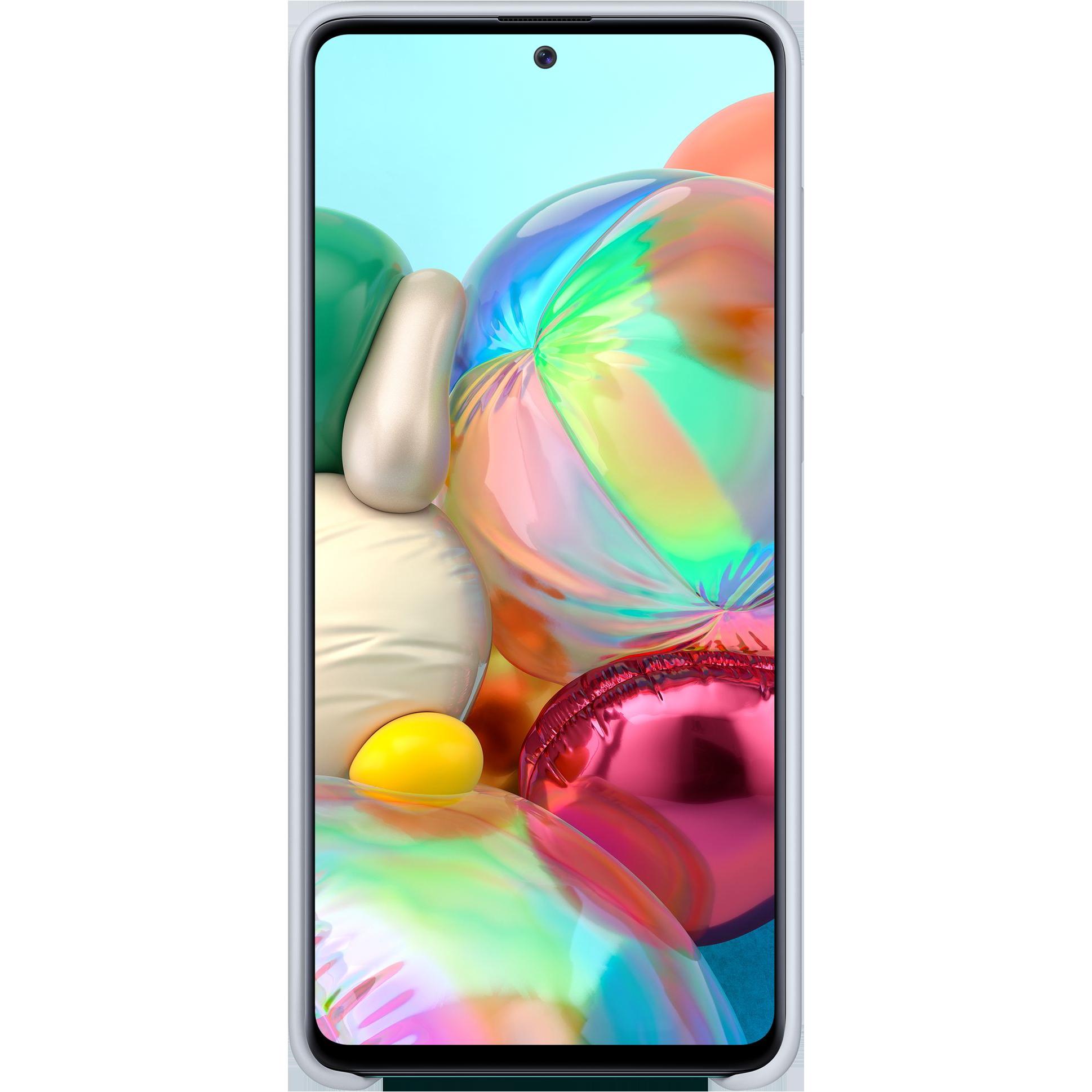 Thumbnail - Samsung Silicone Cover (Samsung Galaxy A71), Smartphone Hülle, Silber
