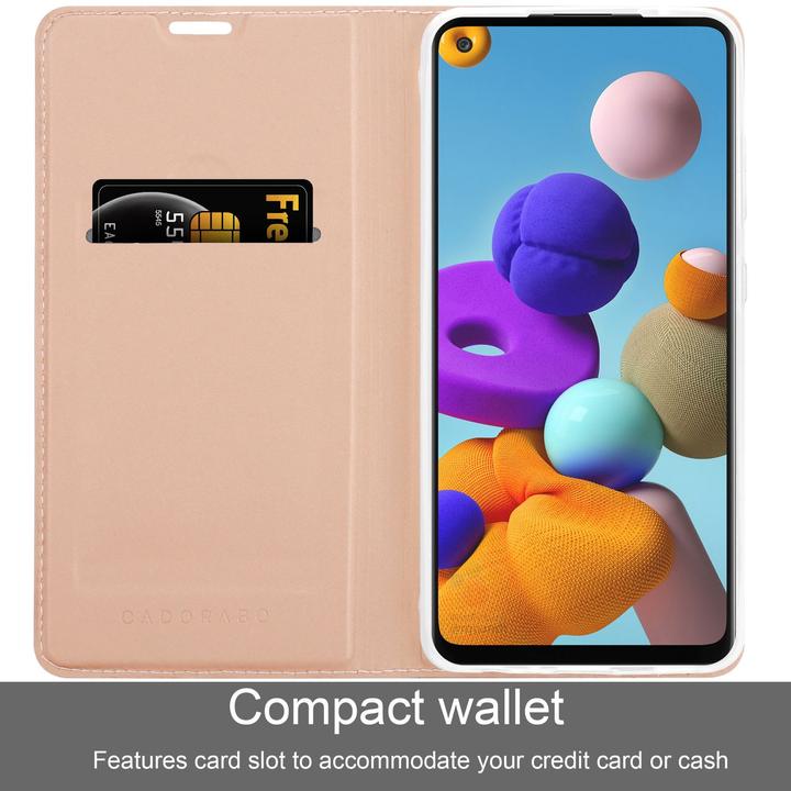 Actual product image Cadorabo Case Classy Book (Samsung Galaxy A21s)