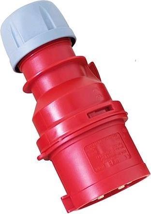 Image du produit PCE Fiche triphasée CEE Fiche Shark 400V 32A IP44 025-6 (CEE 7/4)