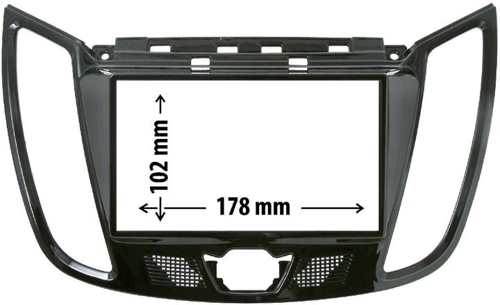 Actual product image Phonocar Kit Radioblende glänzend schwarz Ford