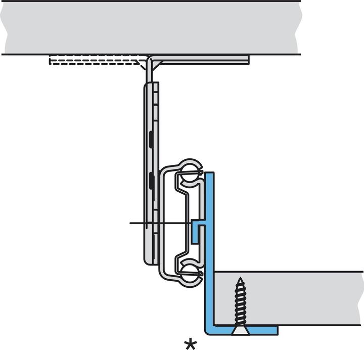 Actual product image Accuride Keyboard pull-out for desks Length 350 mm Furniture fitting galvanised steel (1 pcs.)