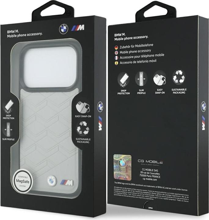 Immagine prodotto BMW Case M Shape Logo MagSafe for iPhone 17 Pro grey (Apple iPhone 17 Pro)