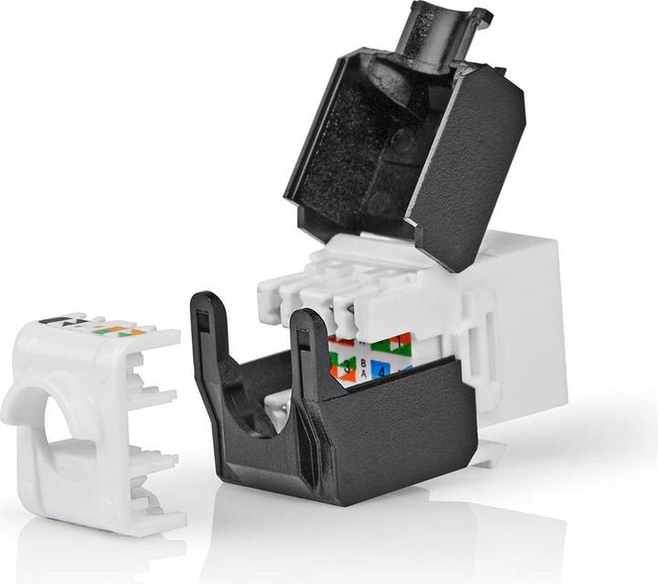 Actual product image Nedis Keystone | CAT6a | RJ45 socket | U/UTP | ABS | Box (U/UTP, CAT6a)