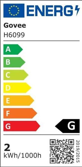 Energie-Label Govee TV Backlight (Warmweiss, RGBIC, 360 cm, Indoor)