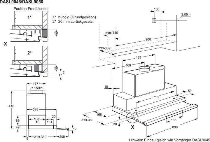 Immagine prodotto Electrolux DASL9050CN (Cappuccio a schermo piatto)