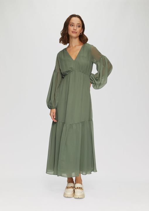 Image du produit s.Oliver Kleid Langes Chiffonkleid im Boho-Stil (36)