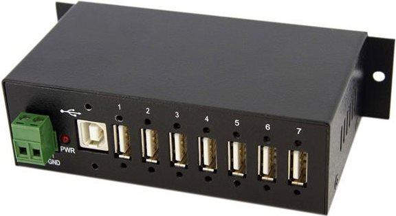 Actual product image StarTech Mountable 7 Port Rugged Industrial Hub (USB-B, 7 ports)