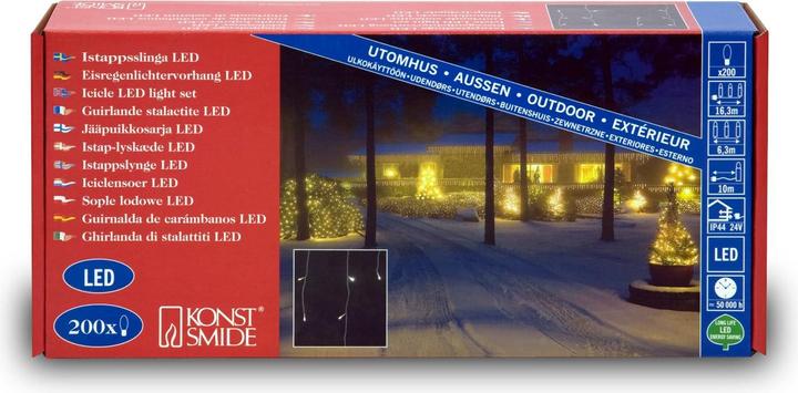 Actual product image Konstsmide LED Curtain of Lights Sleet (16.30 m)