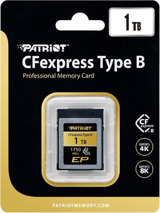 Produktbild Patriot EP CFexpress 2.0 Type B 1TB 1750MB/s (1000 GB, CFexpress Typ B)