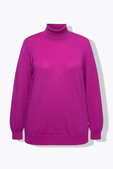 Produktbild Ulla Popken Rollkragen, Pullover, Merinowolle, Classic Fit, Langarm (60)