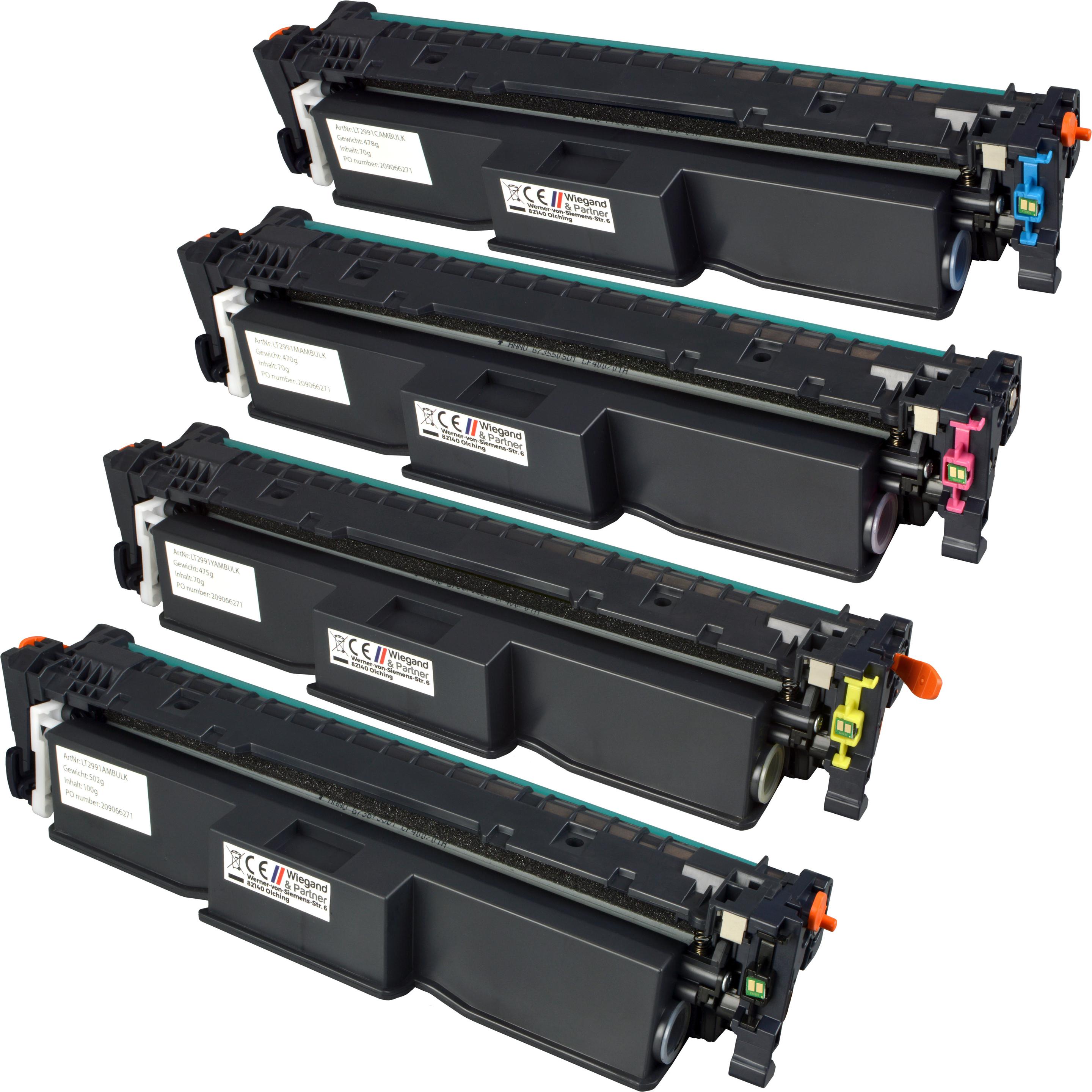 Ampertec, Toner, 4 Toner ersetzt Canon 069 4-farbig (M, Y, BK, C)