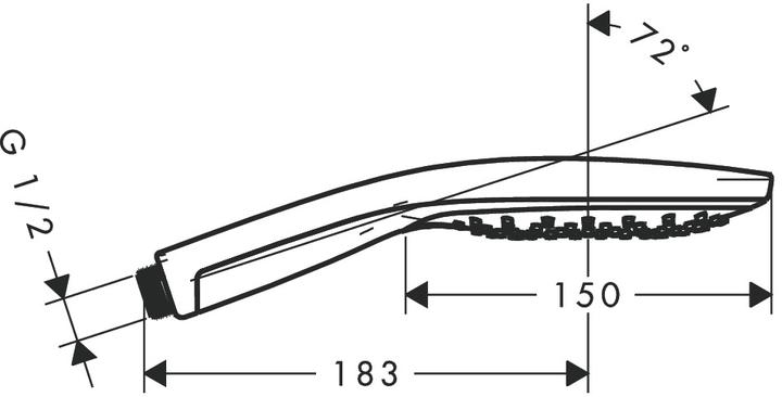 Produktbild hansgrohe Raindance Select S 150 (3 Strahlarten, 16 l/min)